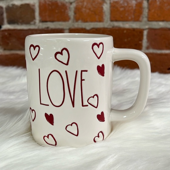❣️ RAE DUNN | “Love” Mug with Hearts - Picture 1 of 4